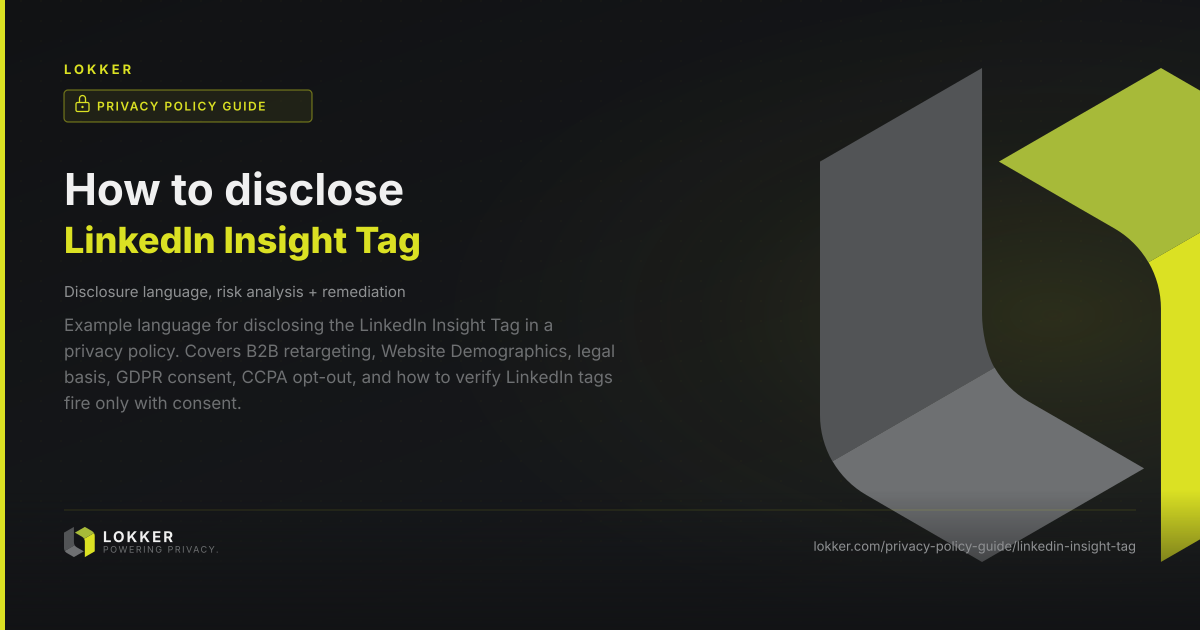 How to Disclose the LinkedIn Insight Tag in Your Privacy Policy ...