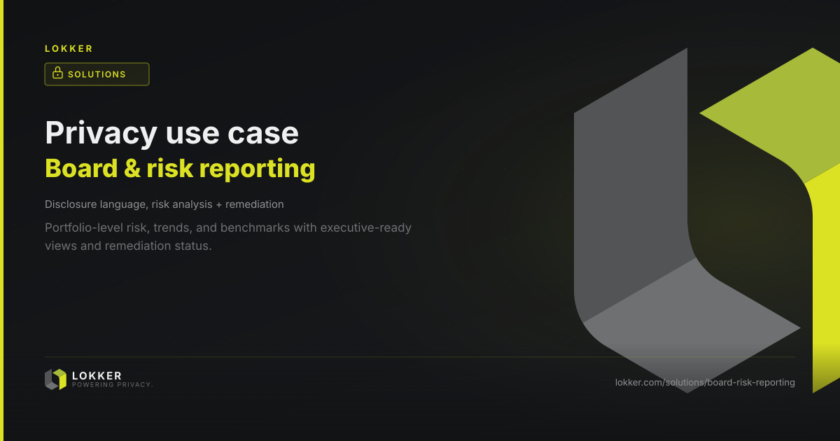 Board & risk reporting | Solutions | Lokker