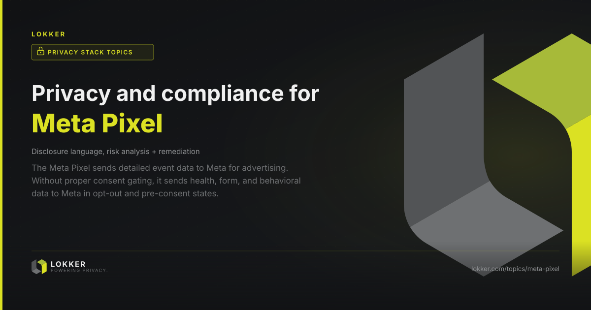 Meta Pixel Privacy Risk, Consent, and CCPA/CPRA GDPR Compliance ...